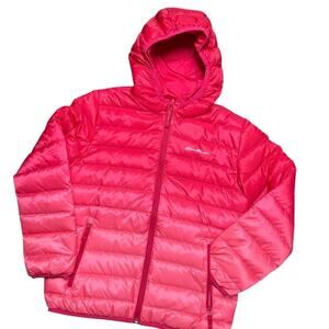Eddie Bauer Girl's Jacket Puffer Duck Down Ombre Medium NWT